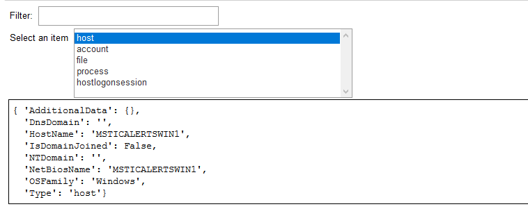 Using SelectAlert with an optional browser function to show the details of each alert as it is selected from the list.
