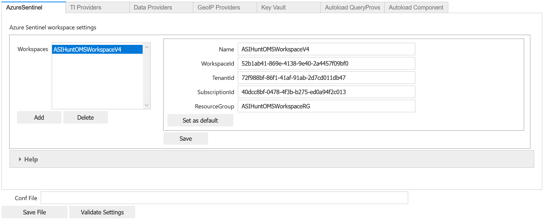 Imported settings from config.json